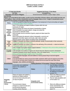 Third Grade Social Studies Unit Plan 3