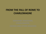 FROM THE FALL OF ROME TO CHARLEMAGNE