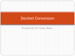 Decibel Conversion