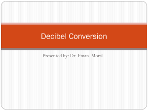 Decibel Conversion