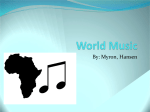 World Music - Digital Portfolio of Myron Marchell Karijawan
