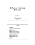 Software Forensics Overview - FSU Computer Science