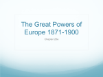 The Great Powers of Europe 1871-1900
