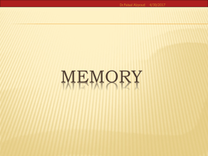 memory types Following are the different types of memory
