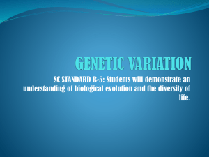 GENETIC VARIATION - anderson1.k12.sc.us