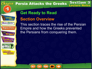 Persia Attacks the Greeks