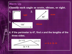 Obtuse Triangle