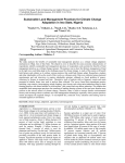 Sustainable Land Management Practices for Climate Change