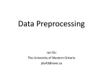 Data Preprocessing - UWO Computer Science