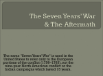 The Seven Years War Conclusion