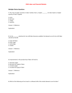Ch04 Labor and Financial Markets Multiple Choice Questions 1. The