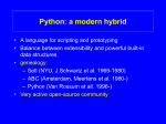 Python: a modern hybrid