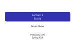 Lecture 2 Euclid