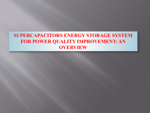 supercapacitors energy storage system for power