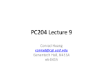 PC204 Lecture 9