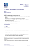 2.7 Dealing with Infectious Diseases Policy