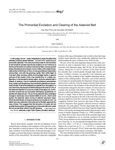 The Primordial Excitation and Clearing of the Asteroid Belt