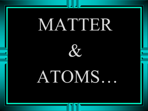 What is matter made of?