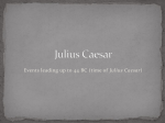 Julius Caesar history before play