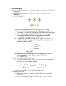 Crystal Field Theory