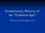 Evolutionary History, Part 1