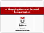 12. Managing Mass and Personal Communication