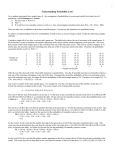 Understanding Probability Laws