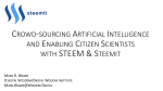 Crowd-sourcing Artificial Intelligence and Enabling Citizen Scientists