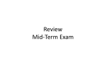 Review Mid-Term Exam