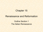 Chapter 15 Renaissance and Reformation