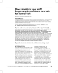 How valuable is your VaR? Large sample confidence intervals for