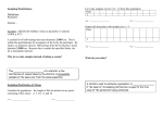 Sampling Distributions