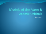 Orbitals and energy levels
