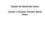 Chapter 16: World War Looms Section 1: Dictators