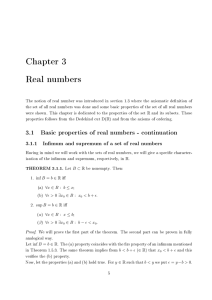 Chapter 3 Real numbers