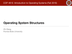 Operating System Structures