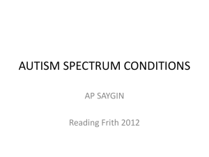autism spectrum conditions