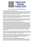 Partners and Caregivers of Cancer Patients Having Pain