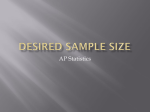 Desired Sample Size