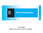 6 Point Estimation - Applied Mathematics