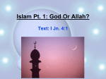 Islam Pt. 1: God Or Allah?