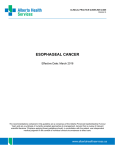 Esophageal Cancer - Alberta Health Services