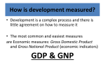 How is development measured?
