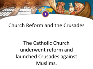 Church Reform and the Crusades