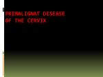 Premalignat disease of the cervix