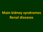 RENAL SYNDROMES