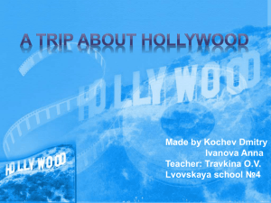 Welcome to Hollywood!