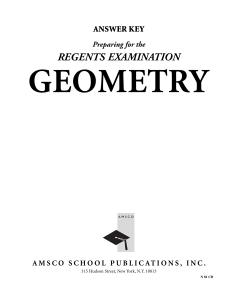 Preparing for the Regents Examination Geometry, AK