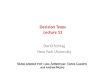 Decision Trees Lecture 11