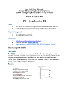 CPC 1822 Specifications - San Jose State University